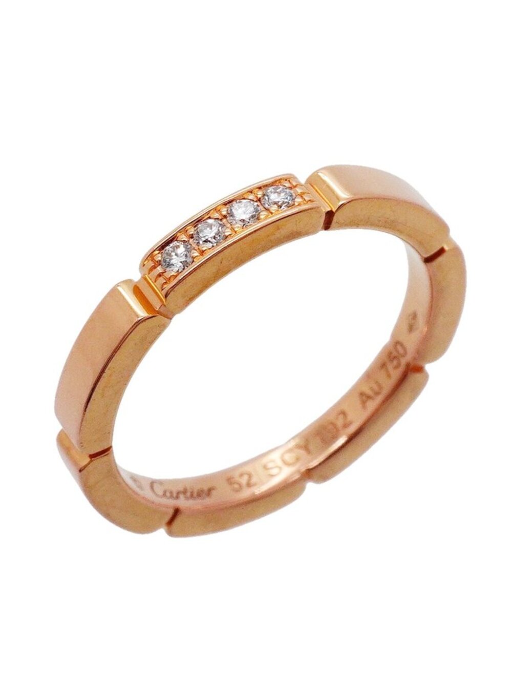 Cartier Ring Maillon Panthere 18k Pink Gold Diamond